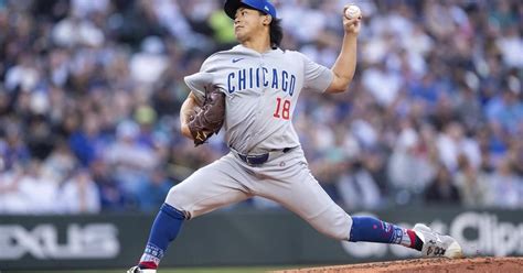 Shota Imanaga continues strong start to major league career as .
